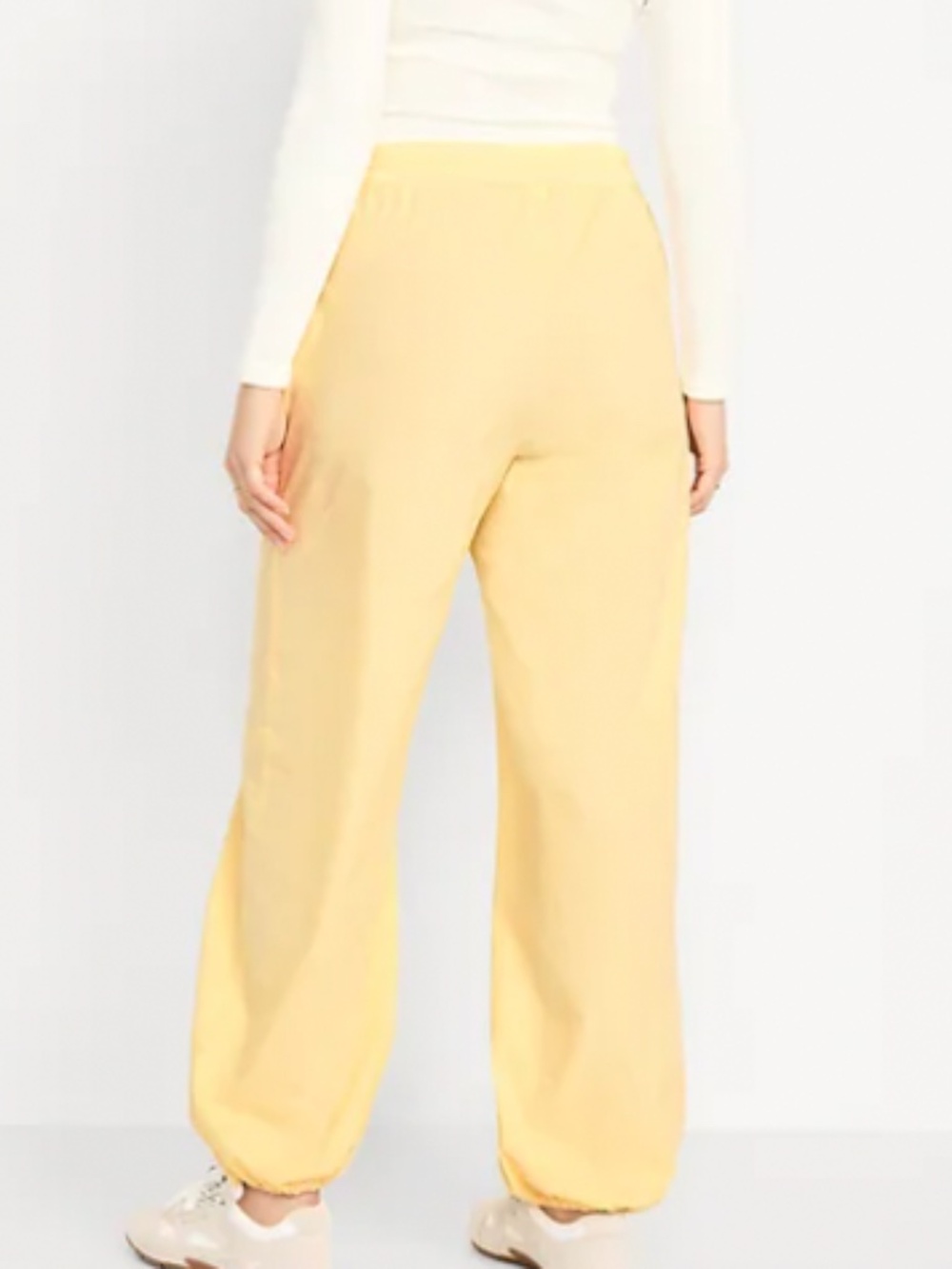 Old Navy | Yellow Golden Straw | Lightweight Pull-On Poplin Balloon Pants Women